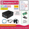 KIT-4D(64)  Raspberry Pi 5 (4GB RAM) - Complete SET (MicroSD 64GB)